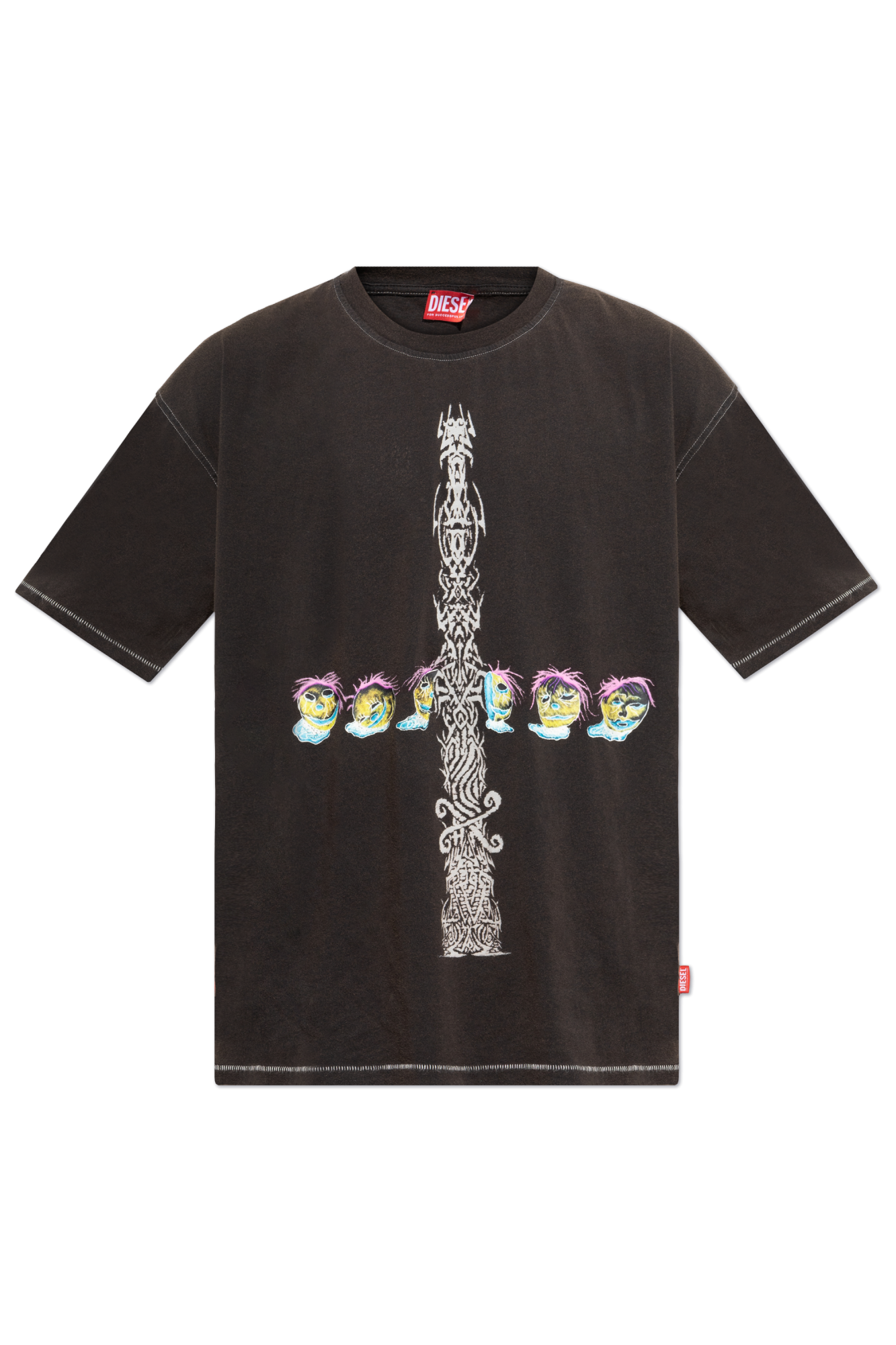 【DIESEL】 Graphics T-shirt T-BOXT-R4 ★大人気★ Black T-shirt T-BOXT-R4 Diesel - Vitkac AS